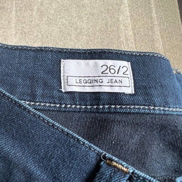 GAP Legging Jeans Low Rise Skinny Leg Dark Wash Stretch Denim Women's 26/2 - Picture 5 of 7